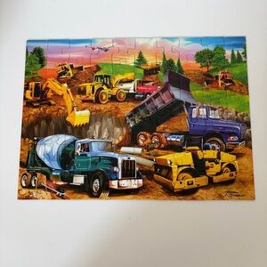 Ravensburger Construction Trucks Puzzle 60 Piece Vehicles Tractors Kids Toddler